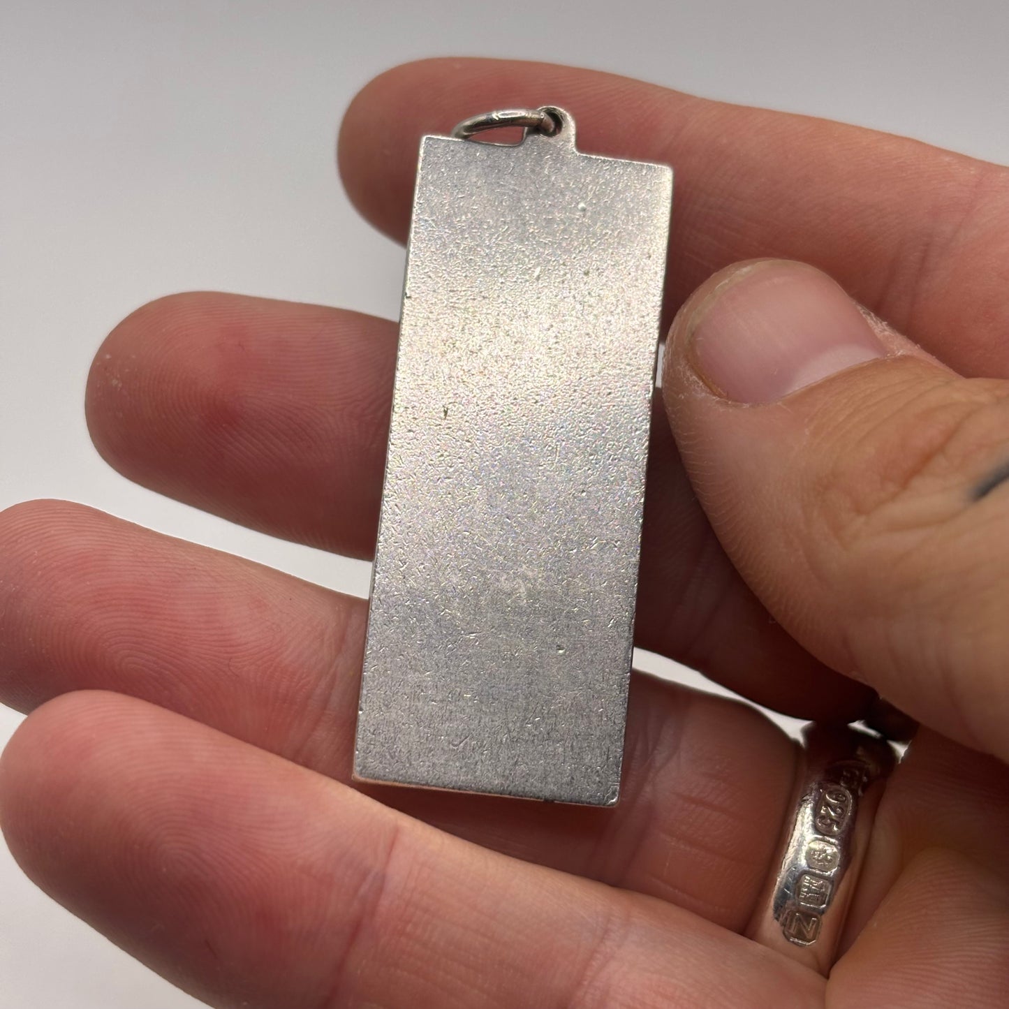 Silver Heavy Ingot Pendant