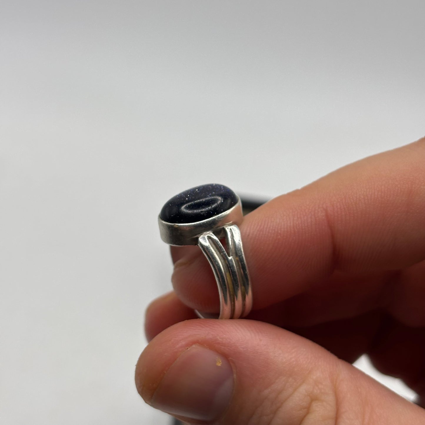 Silver Goldstone Ring