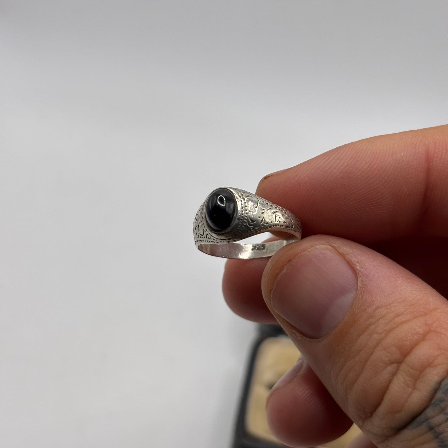 Silver Onyx Signet Ring