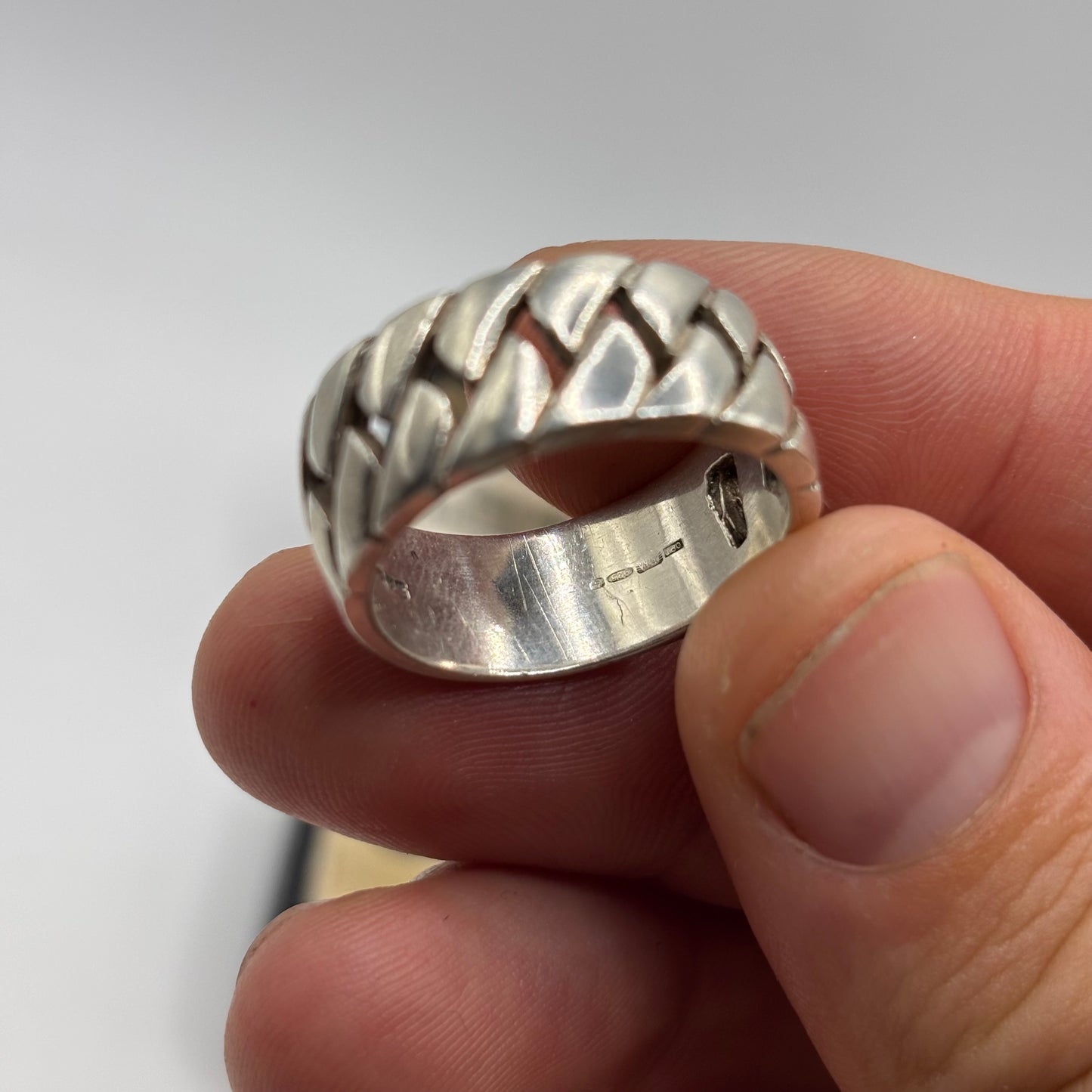 Silver Chain Link Ring