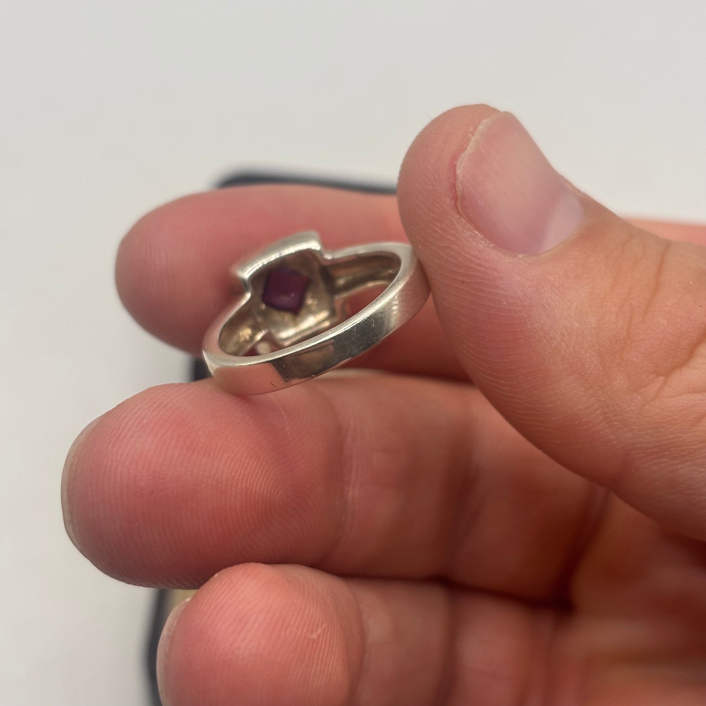 Silver Amethyst Ring (N 1/2)