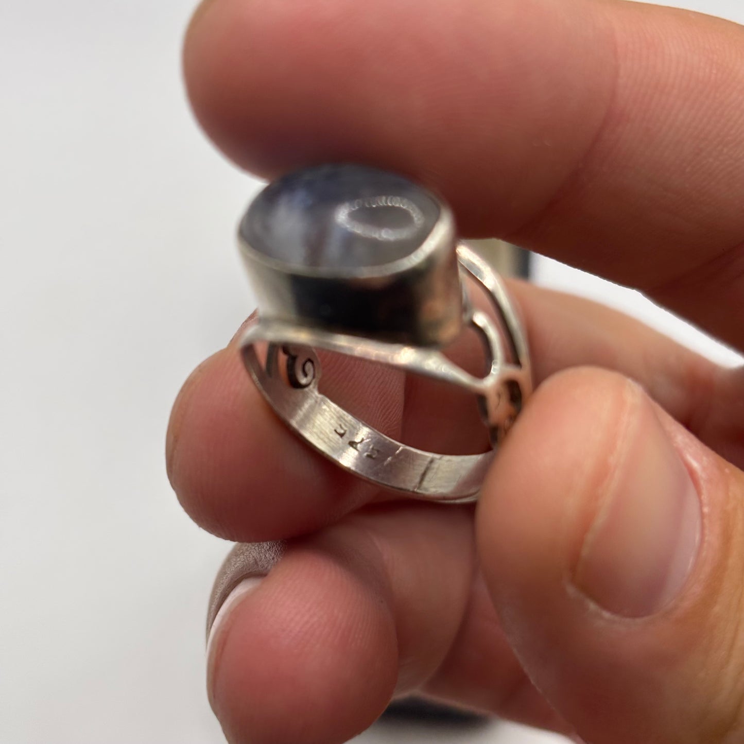 Silver Moonstone Ring (O)
