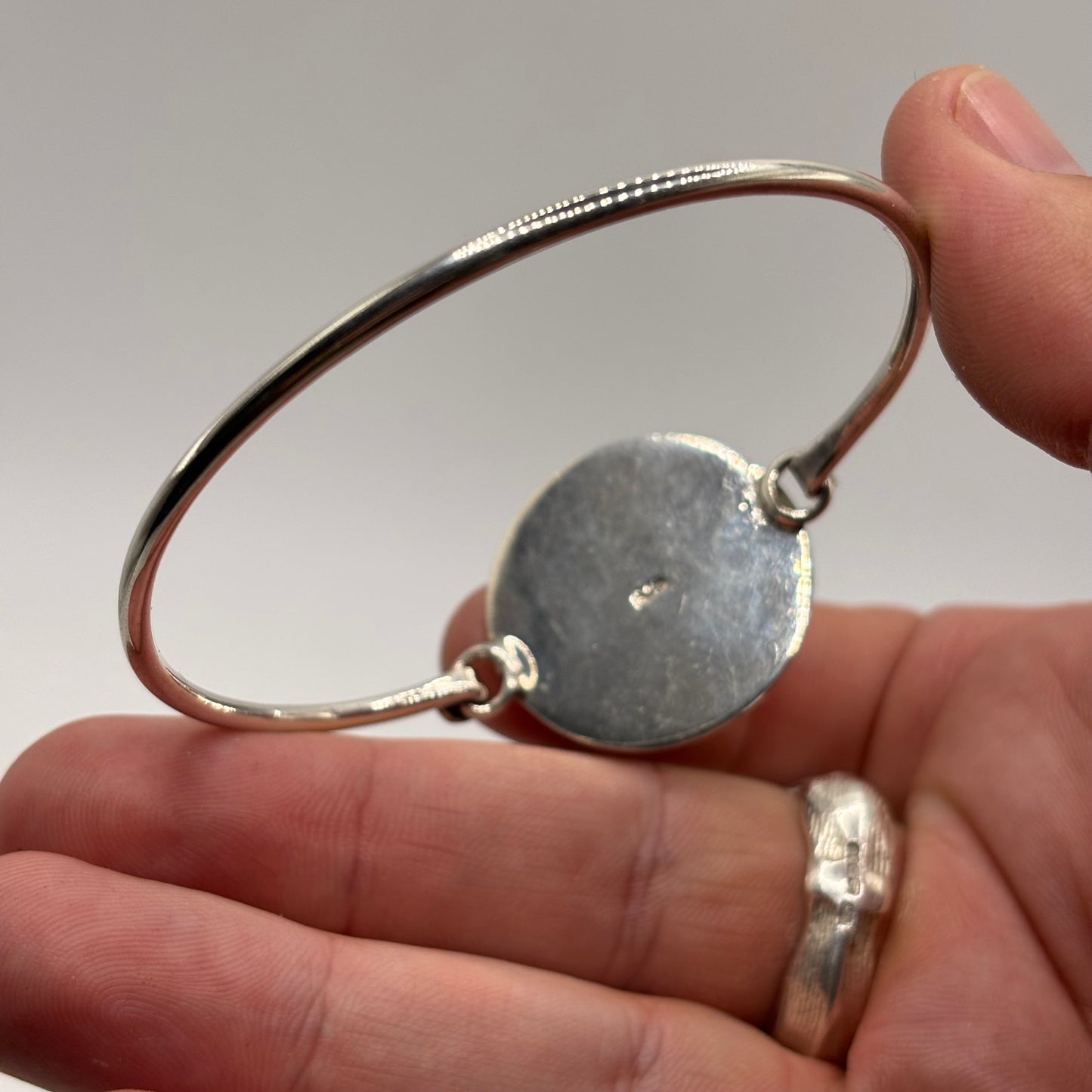 Silver Turquoise Cuff Bangle (60mm)