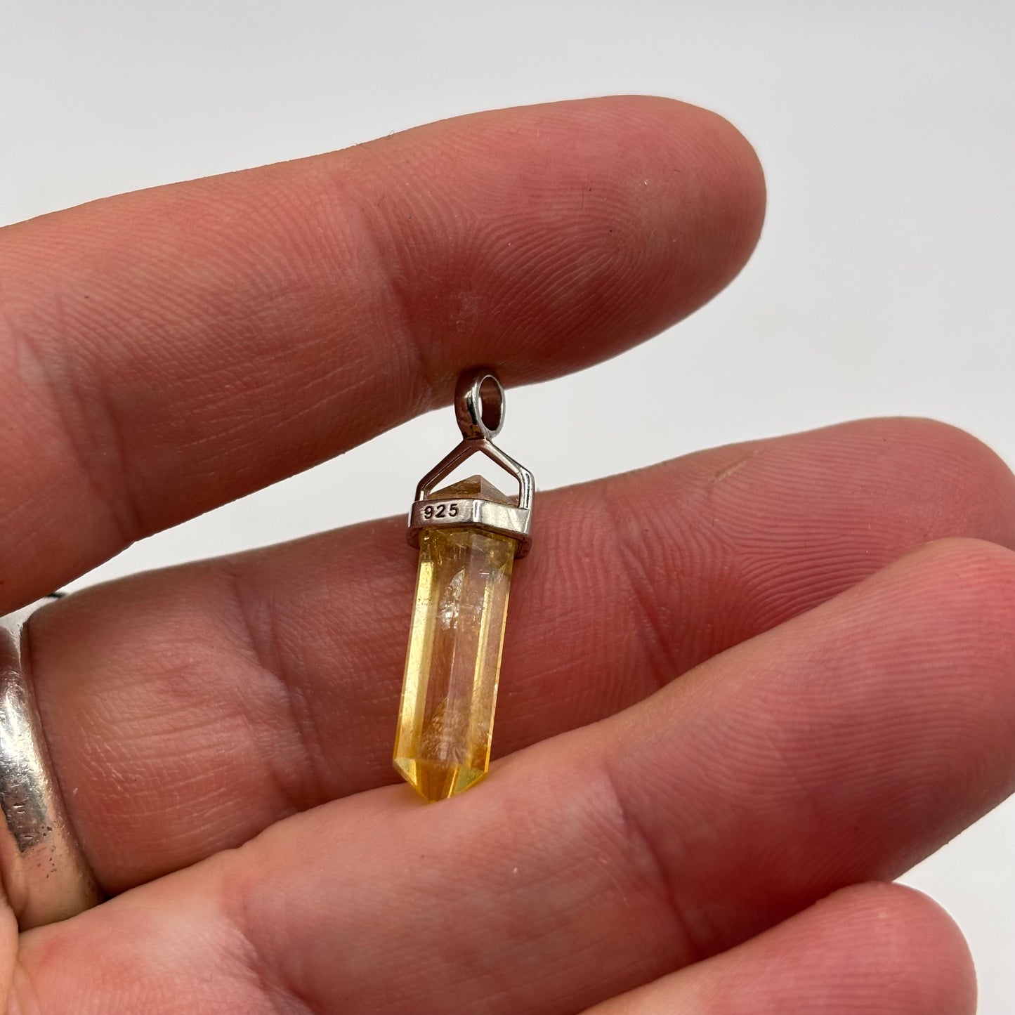 Silver Citrine Pendant