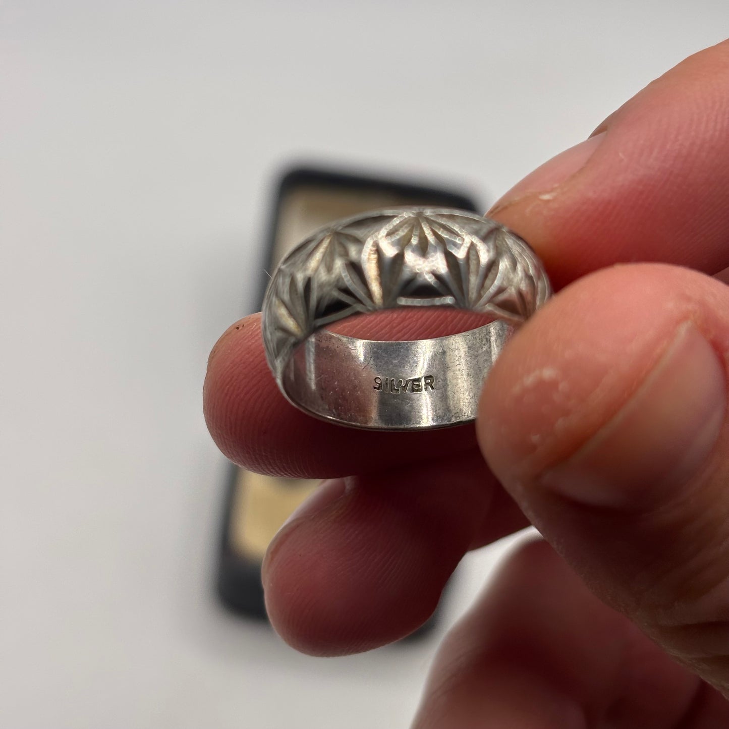 Silver Vintage Band Ring