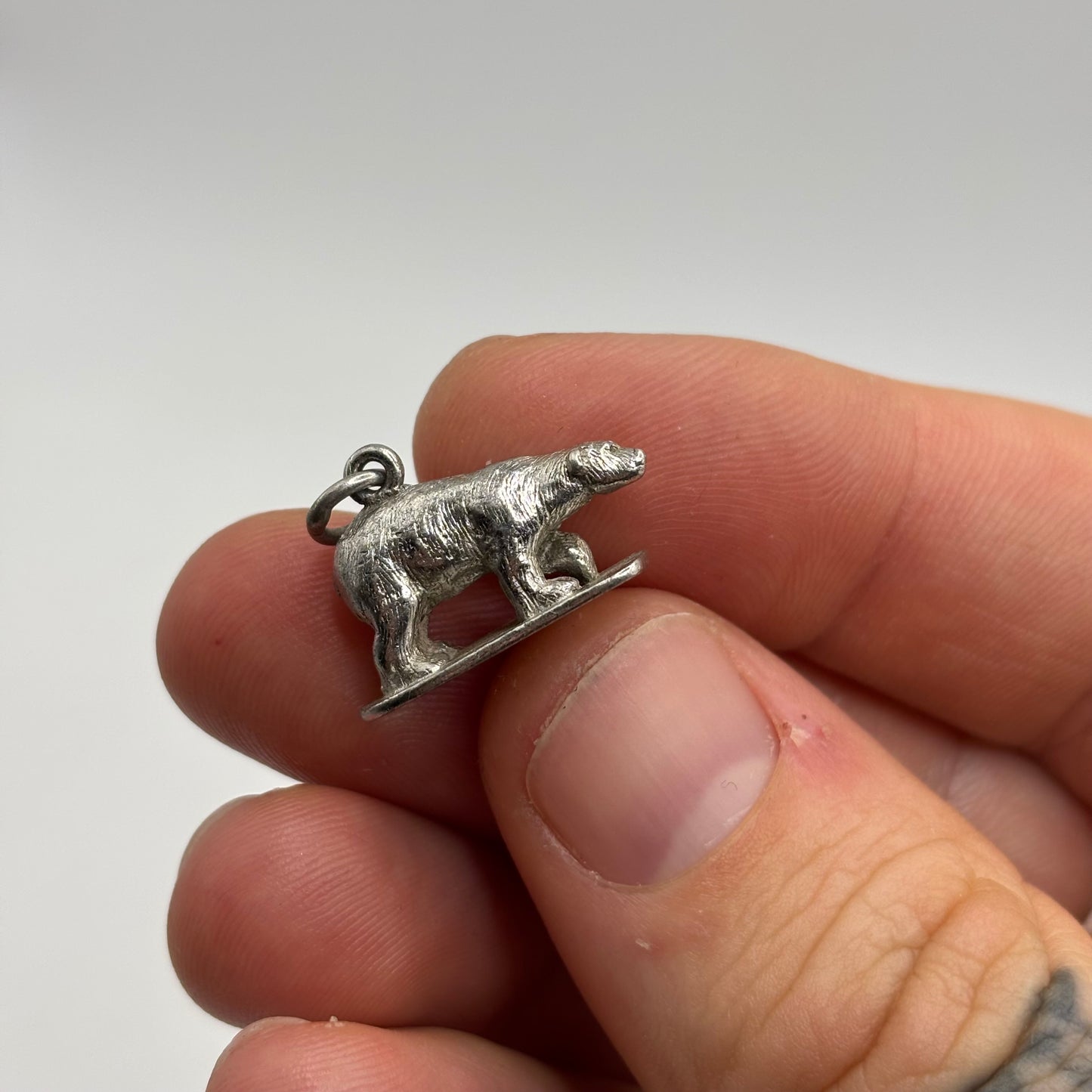 Silver Sterling Bear Pendant