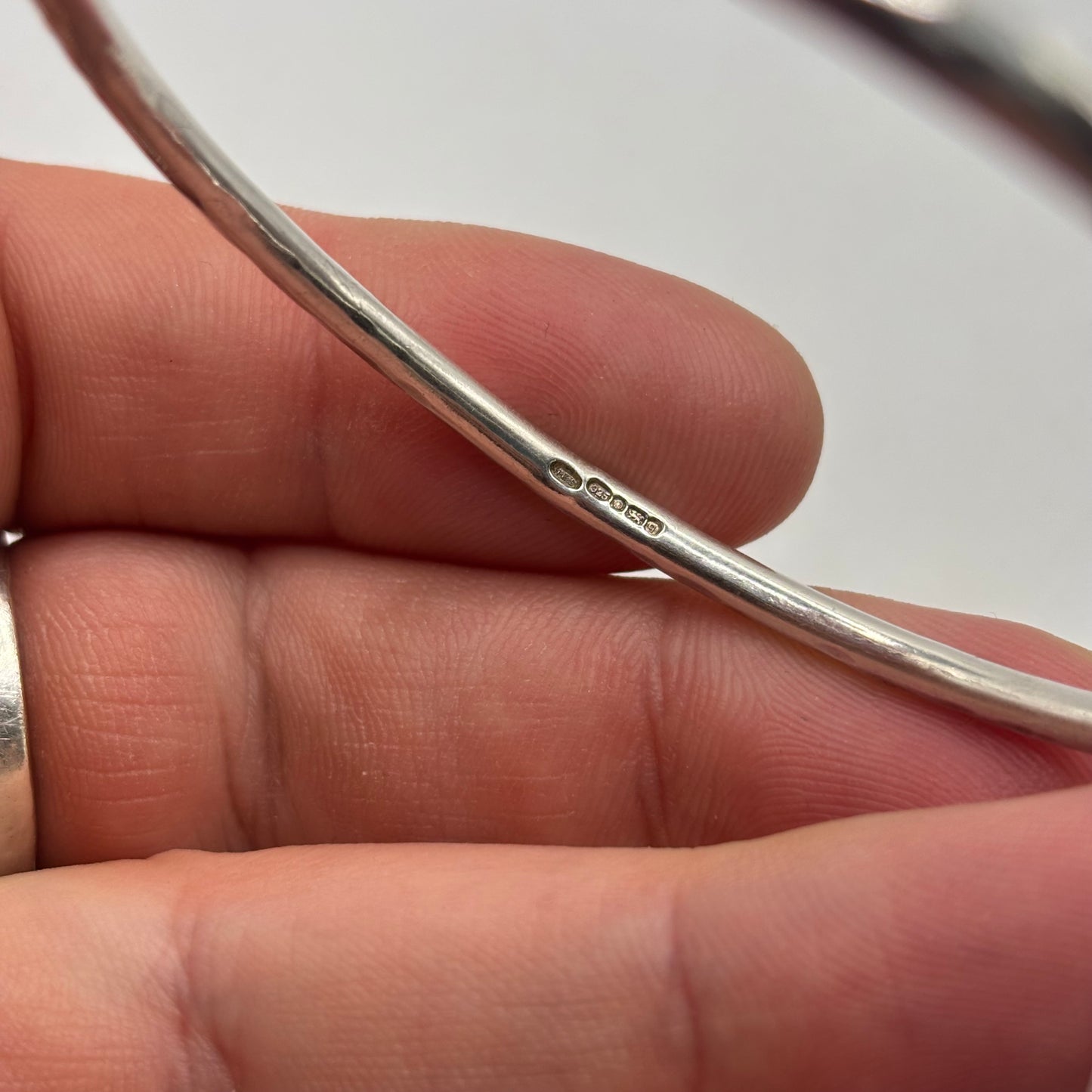 Silver Horse Stirrup Bangle