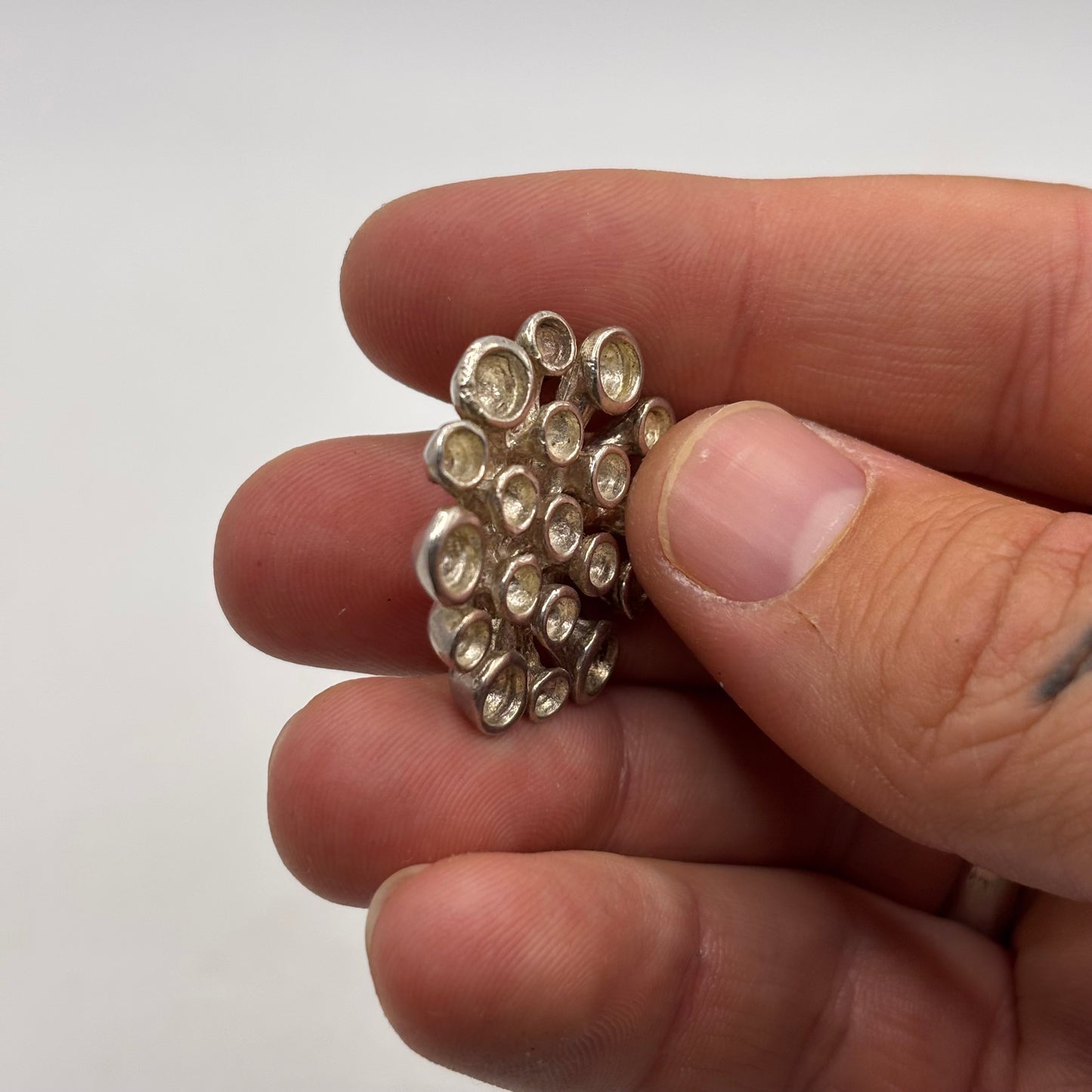 Silver Abstract Pendant