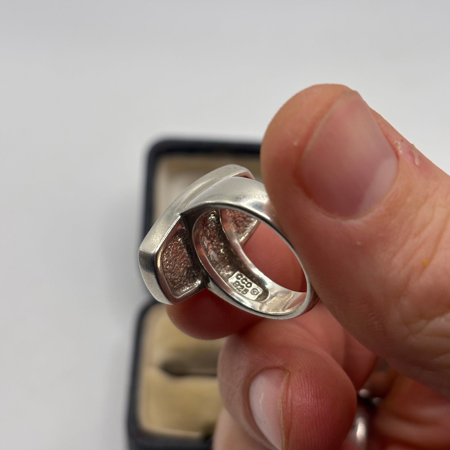 Silver Charoite Ring