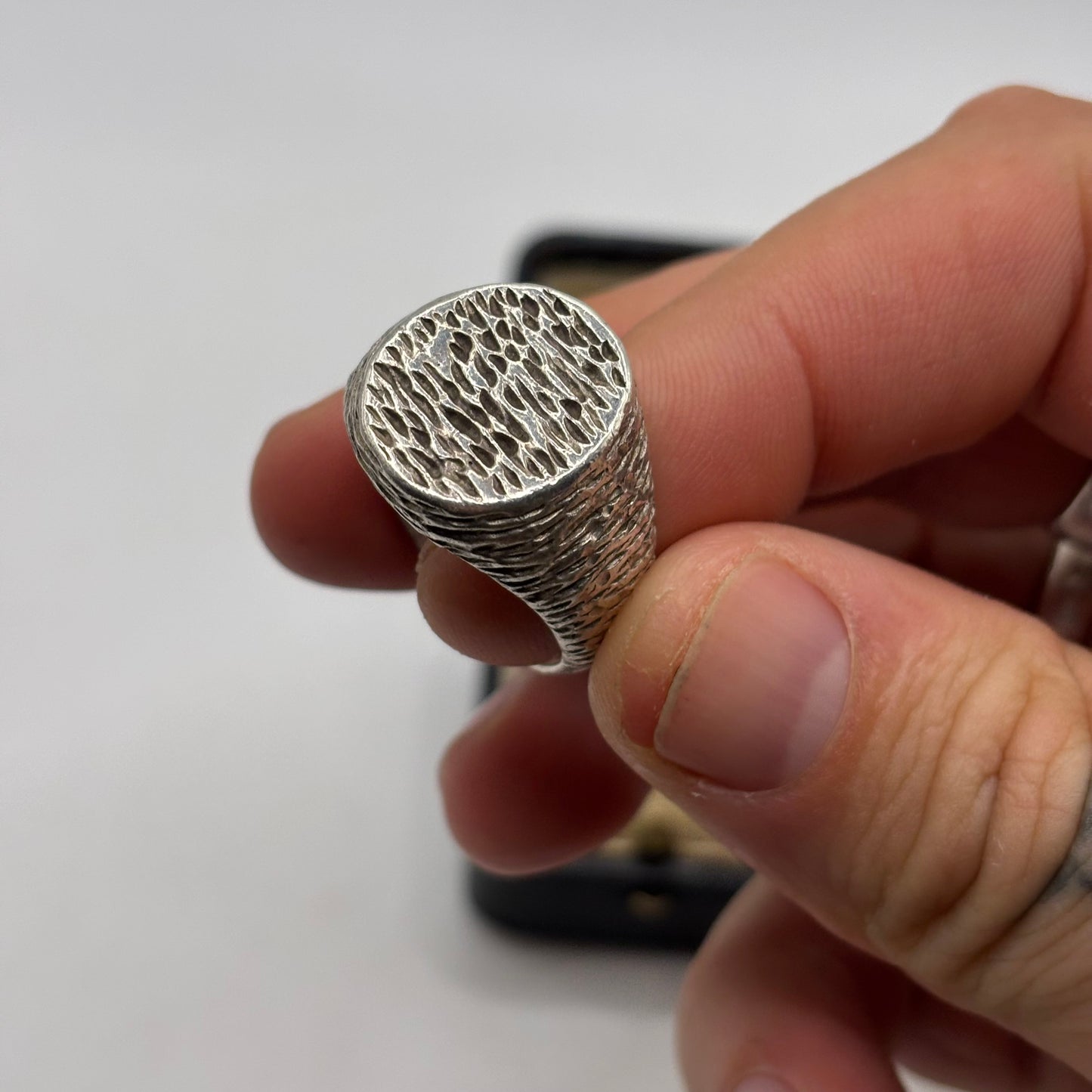 Silver Heavy Vintage Signet Ring