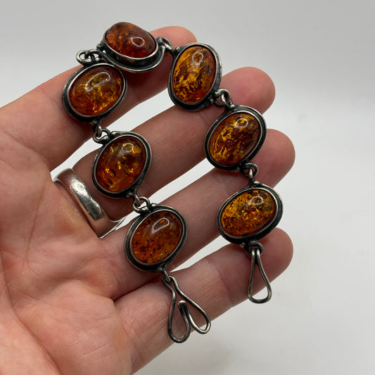 Large Amber 8” Bracelet