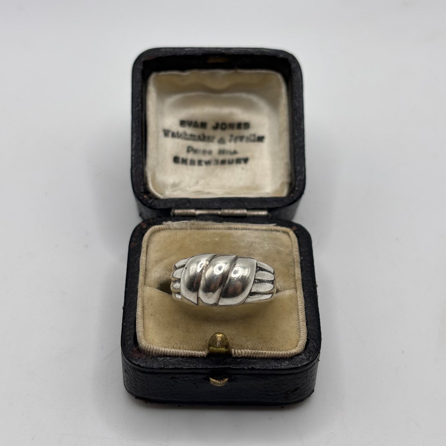 Silver Abstract Band Ring