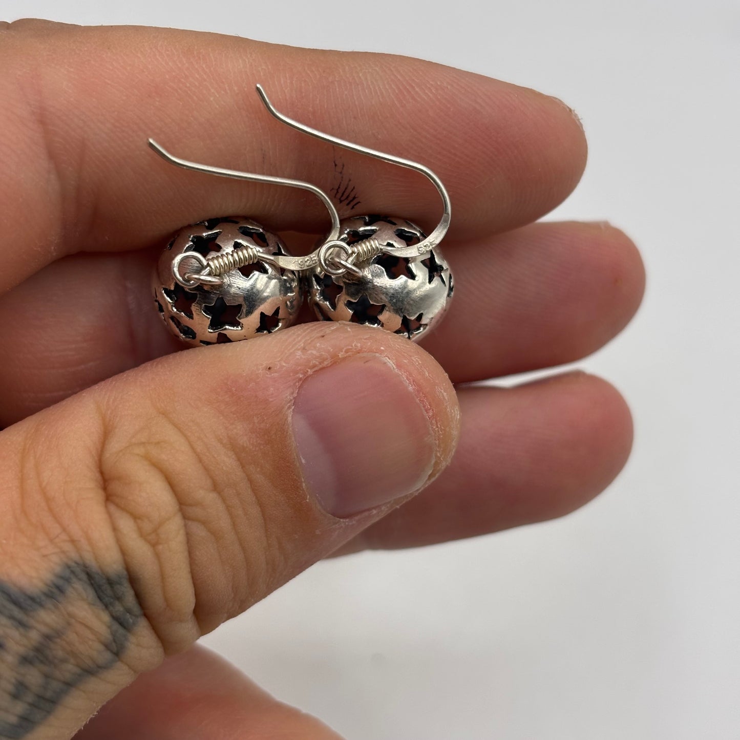 Silver Stars & Hearts Earrings