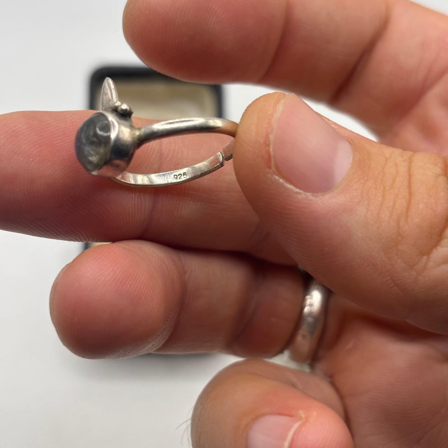 Silver Labradorite Ring