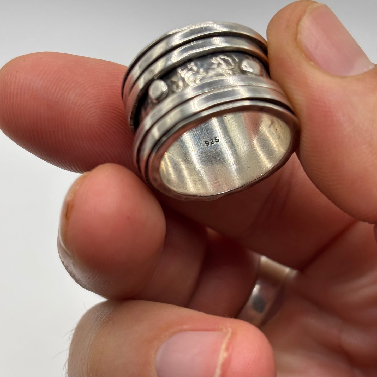 Silver Heavy Spinner Ring