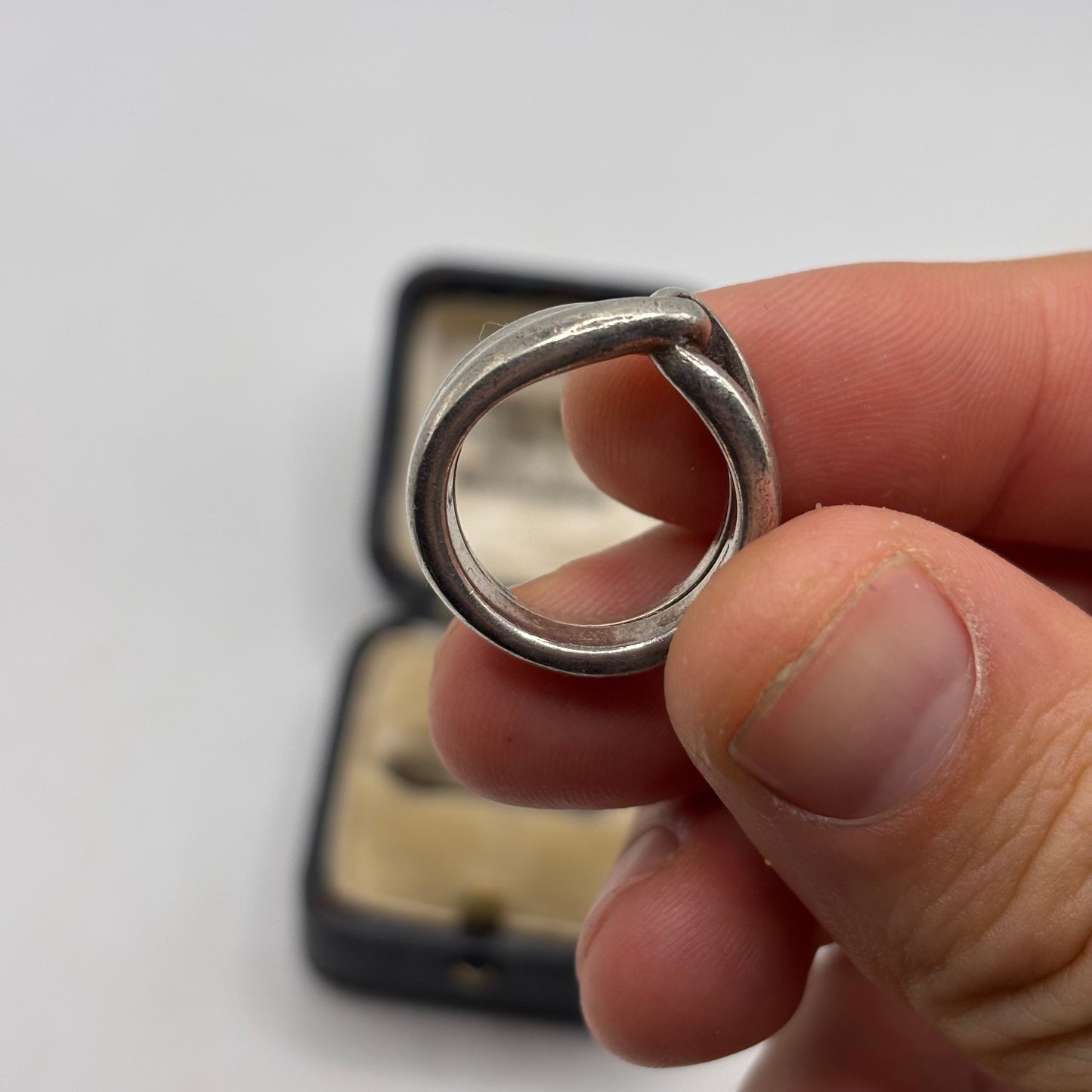 Silver Chunky Band Ring