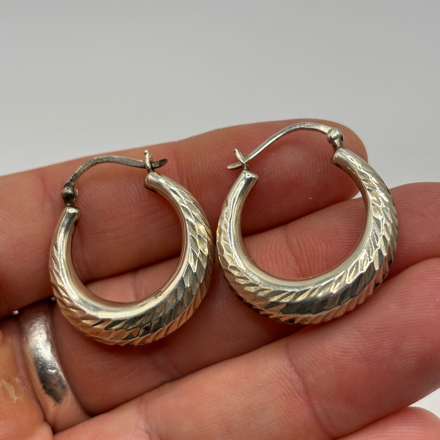 Silver Hoop Earrings