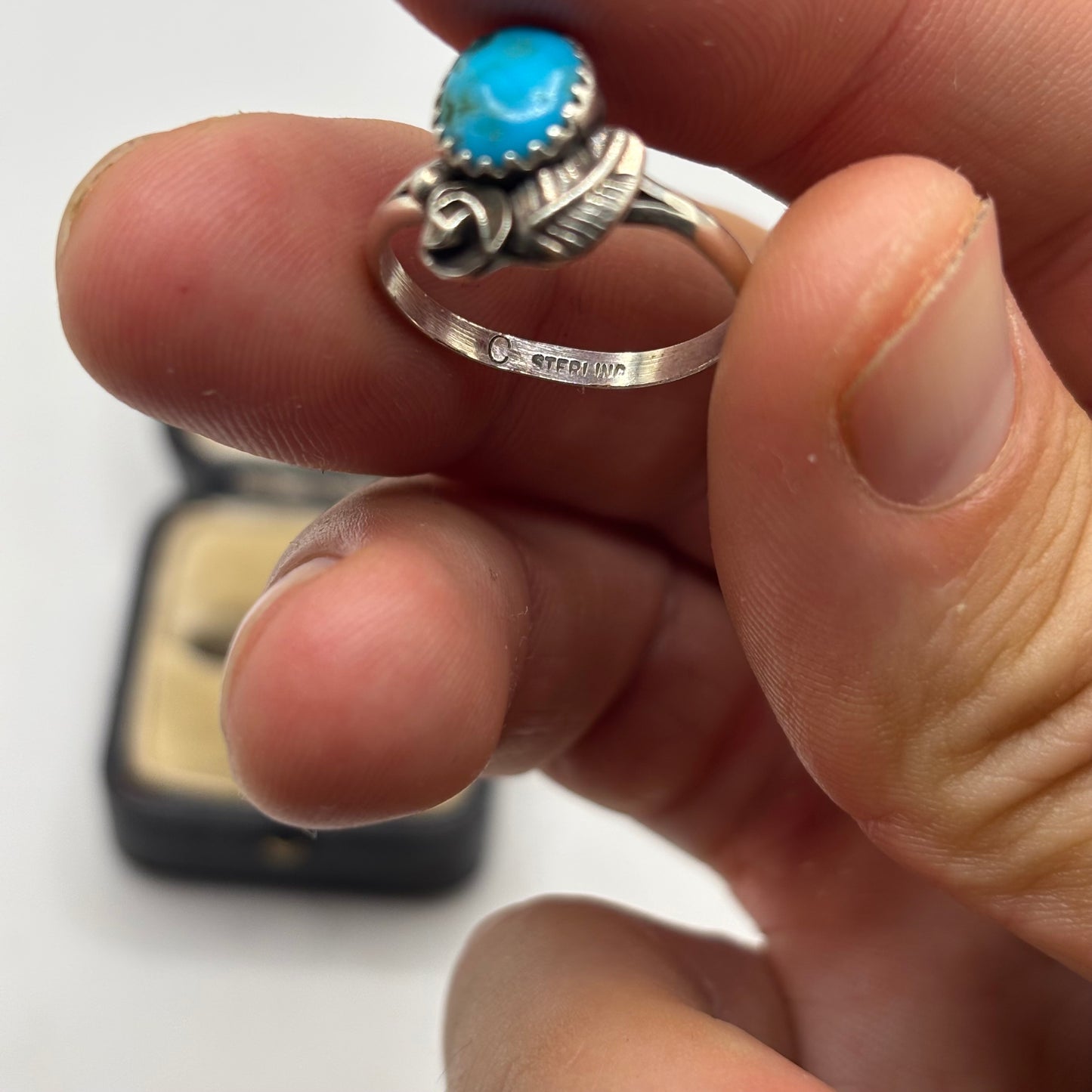 Silver Native American Turquoise Ring