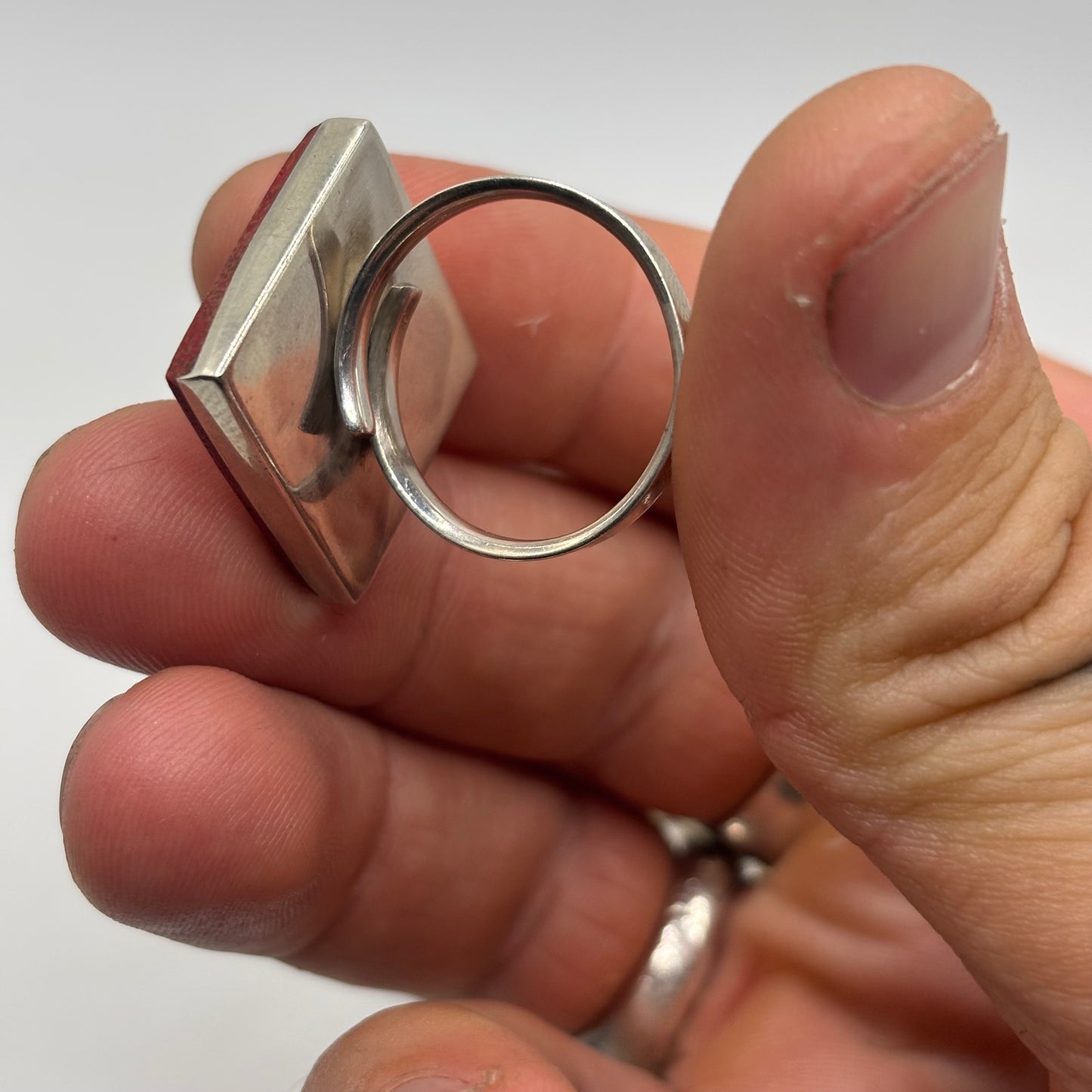 Silver Coral Ring