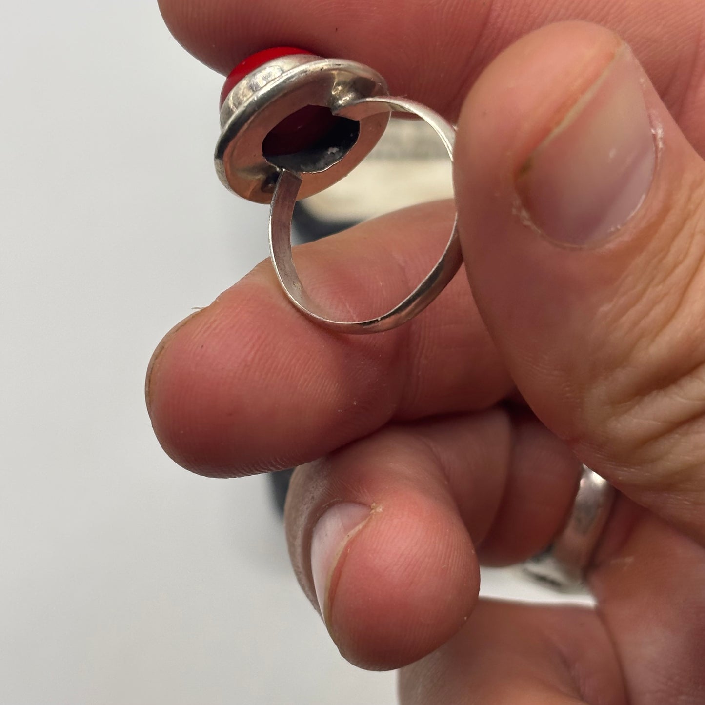 Silver Coral Ring