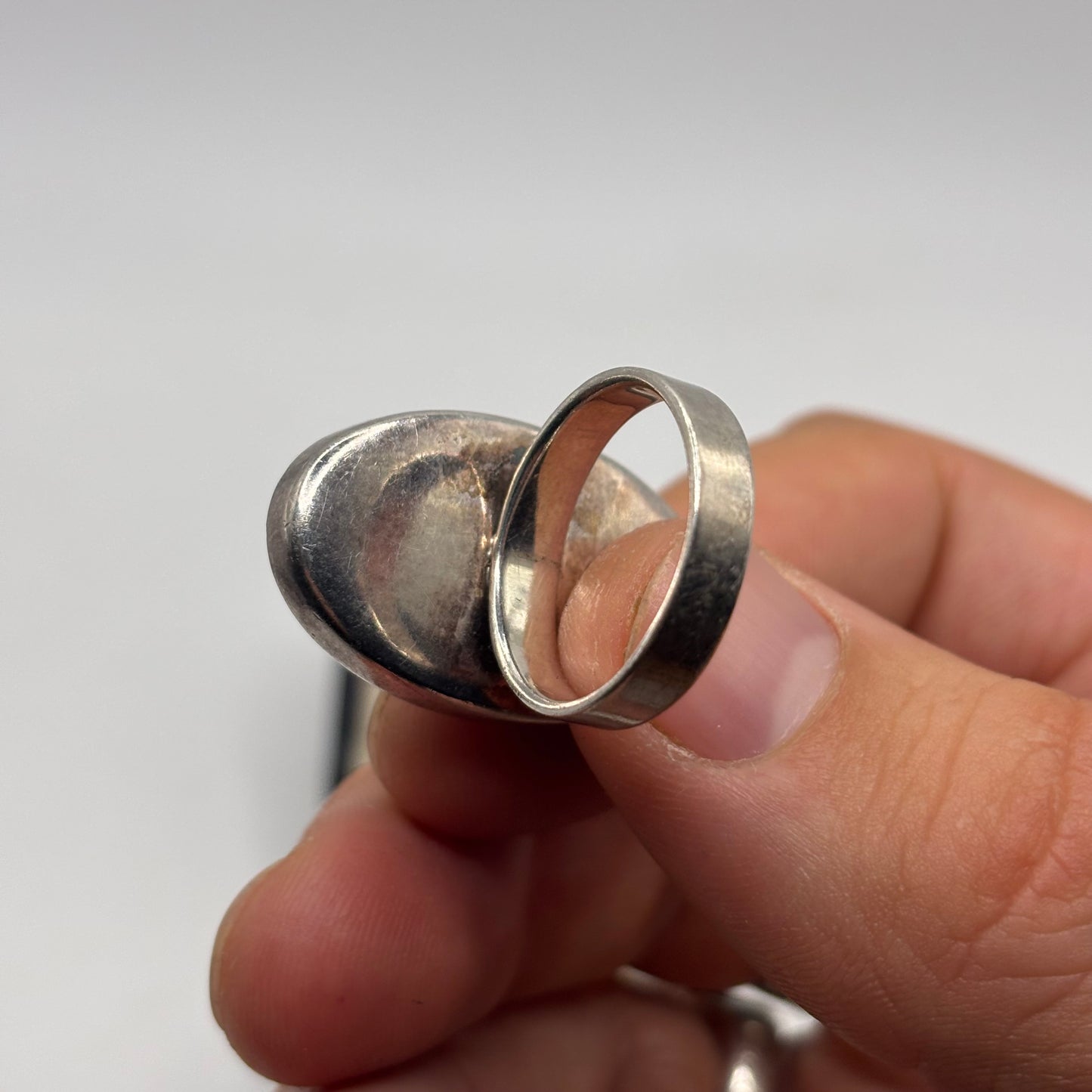 Silver Oval Turquoise Ring