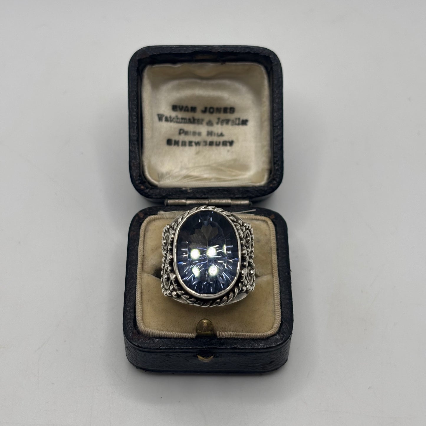 Silver Blue Topaz Ring