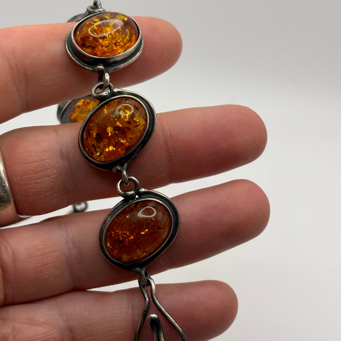 Large Amber 8” Bracelet