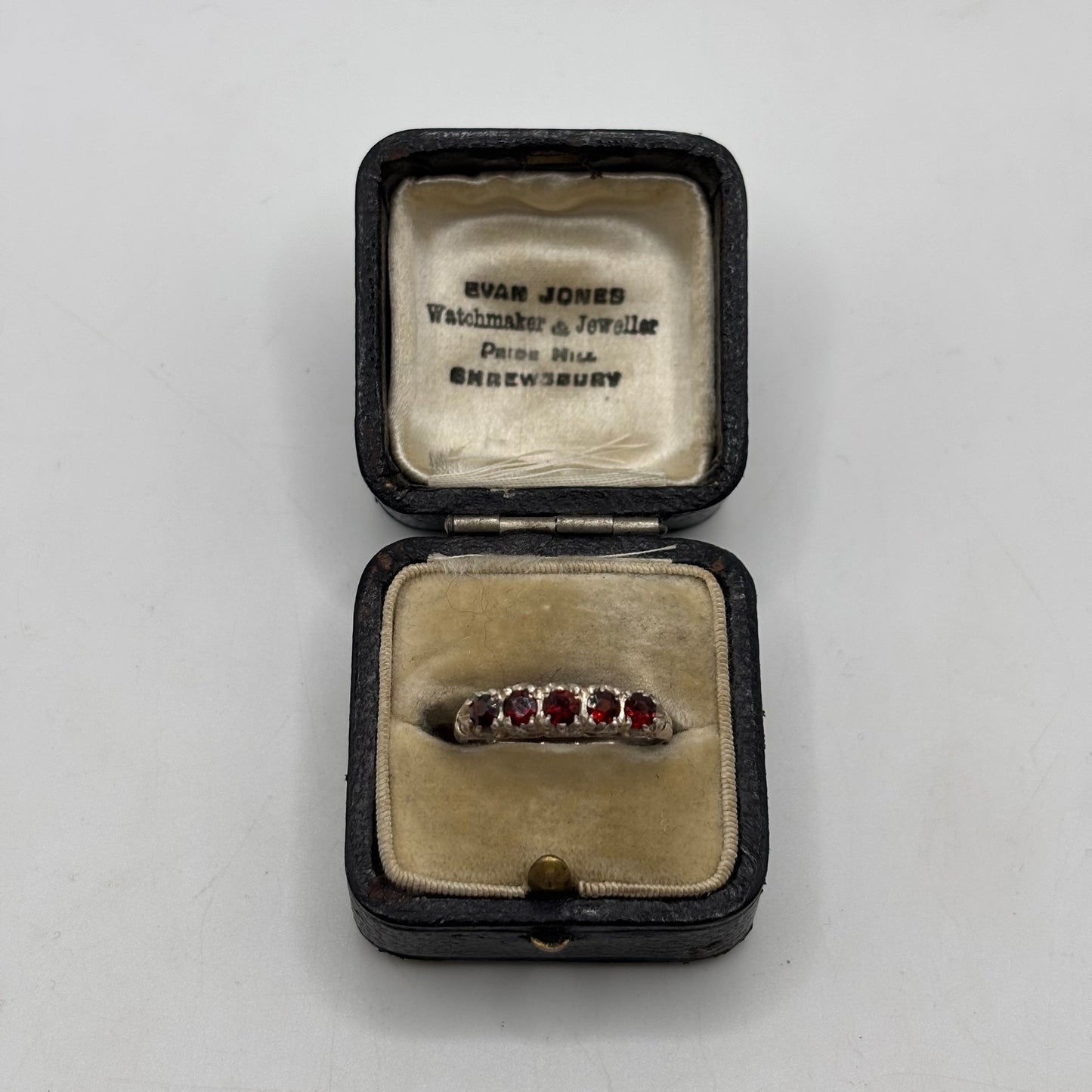 Silver Vintage Garnet Ring