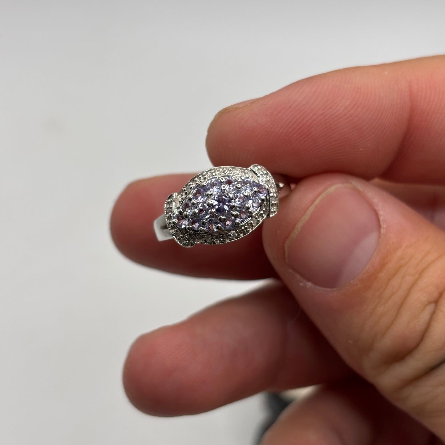 Silver Tanzanite Ring (P 1/2)