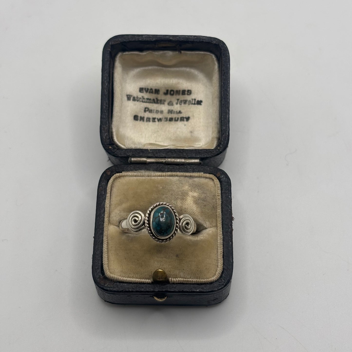 Silver Turquoise Ring (Q 1/2)