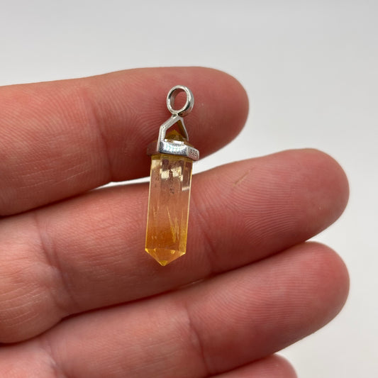 Silver Citrine Pendant