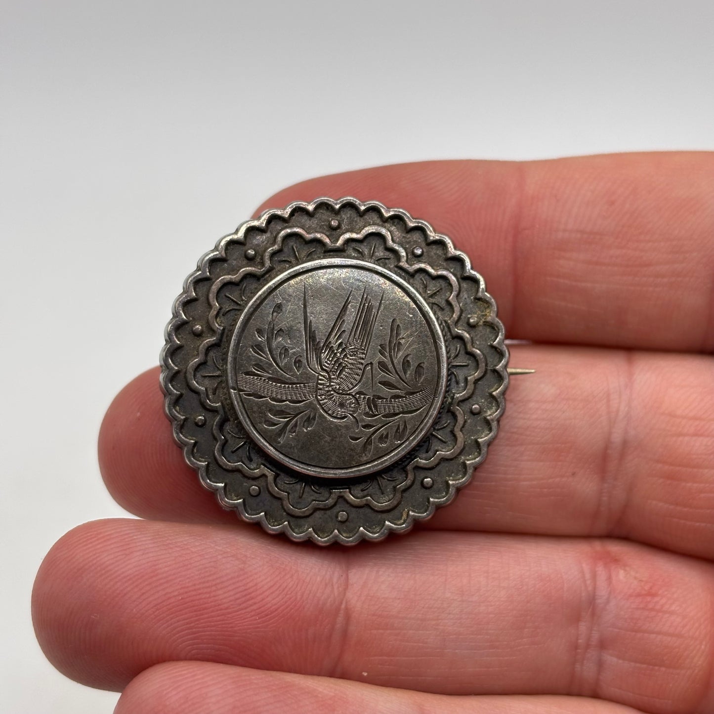 Silver Victorian Brooch