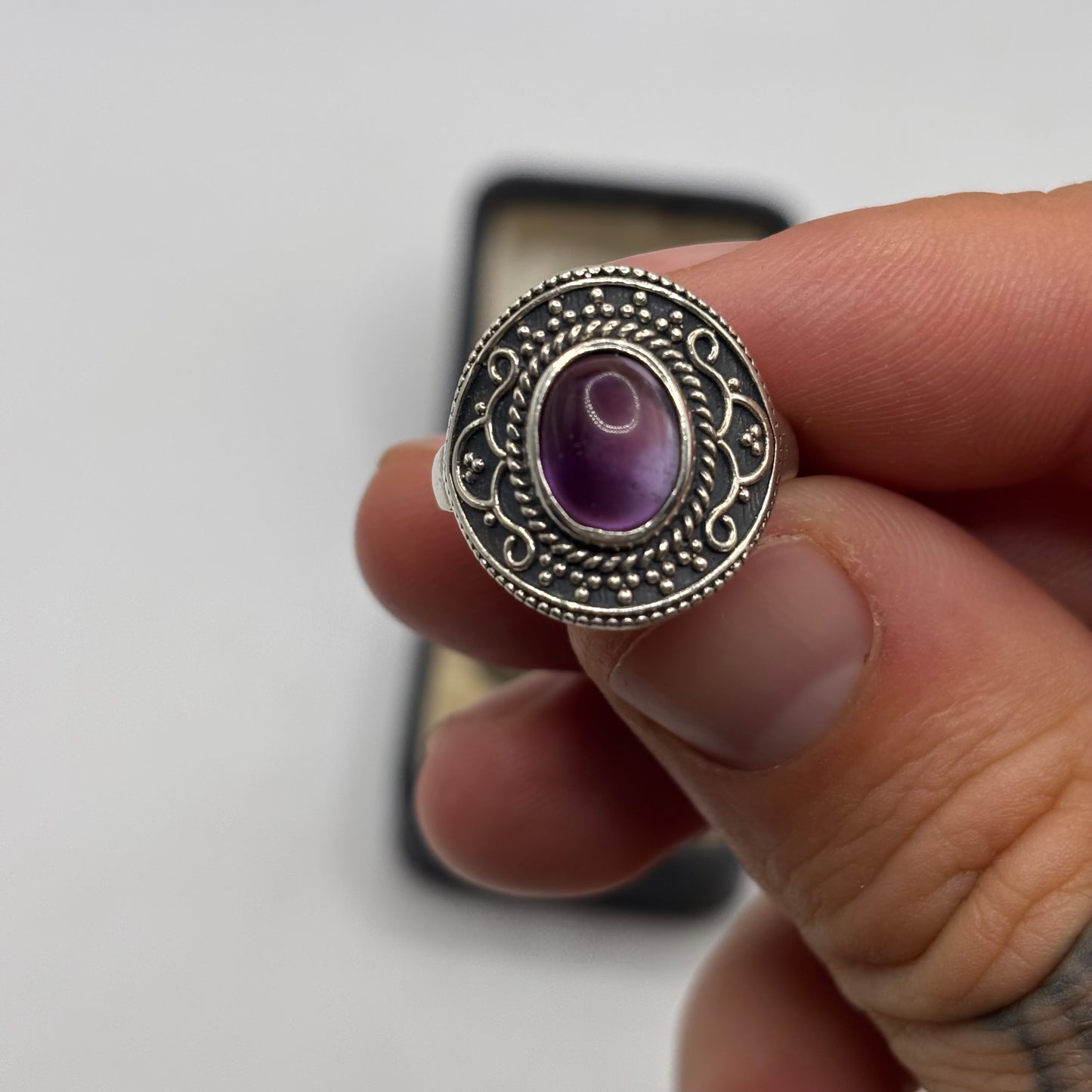 Silver Amethyst Ring