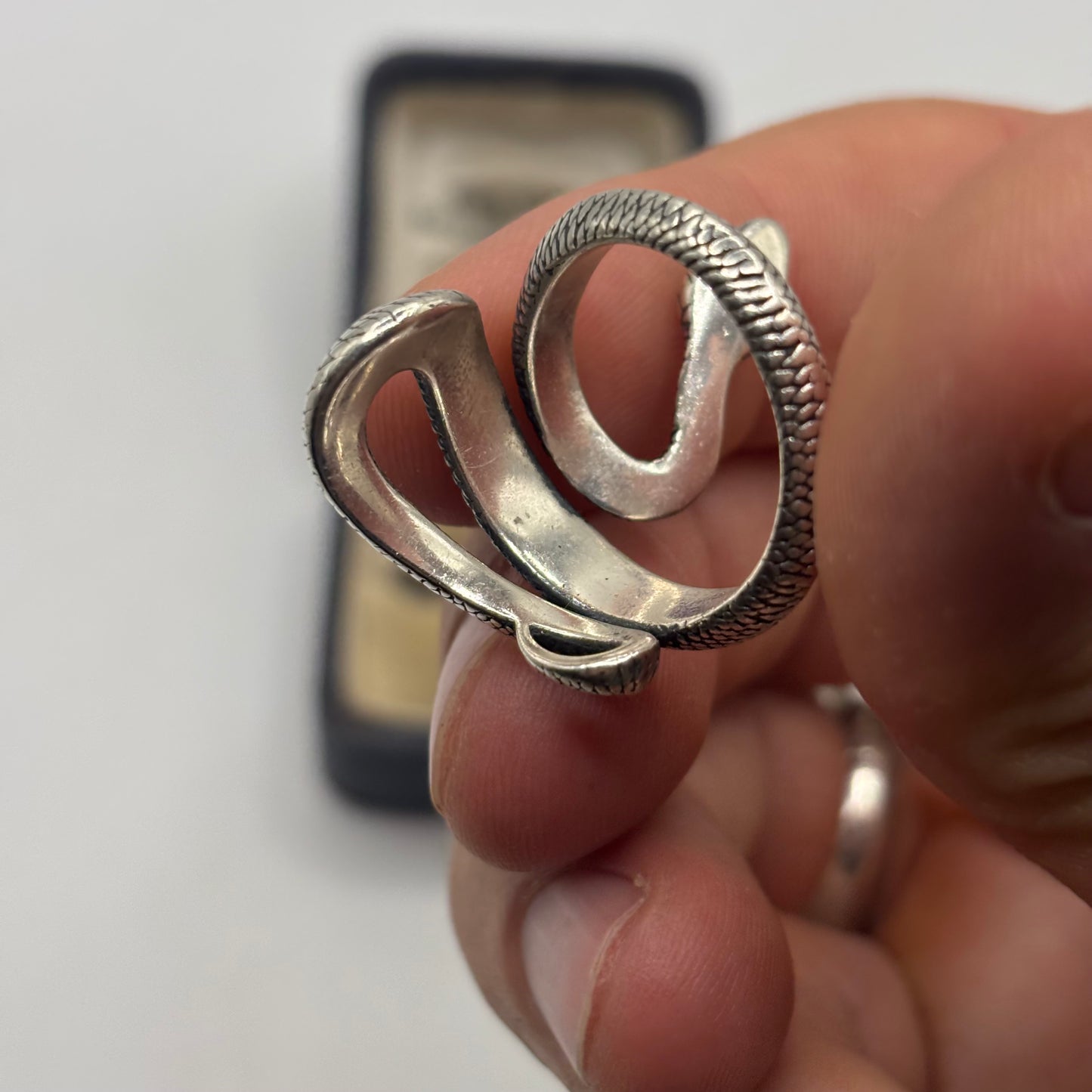 Serge Denimes Silver Snake Ring