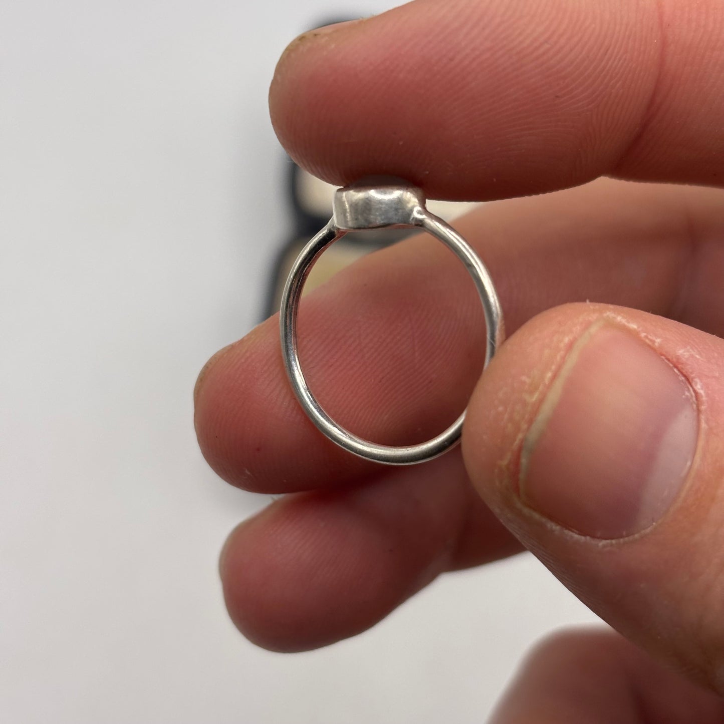 Silver Moonstone Ring