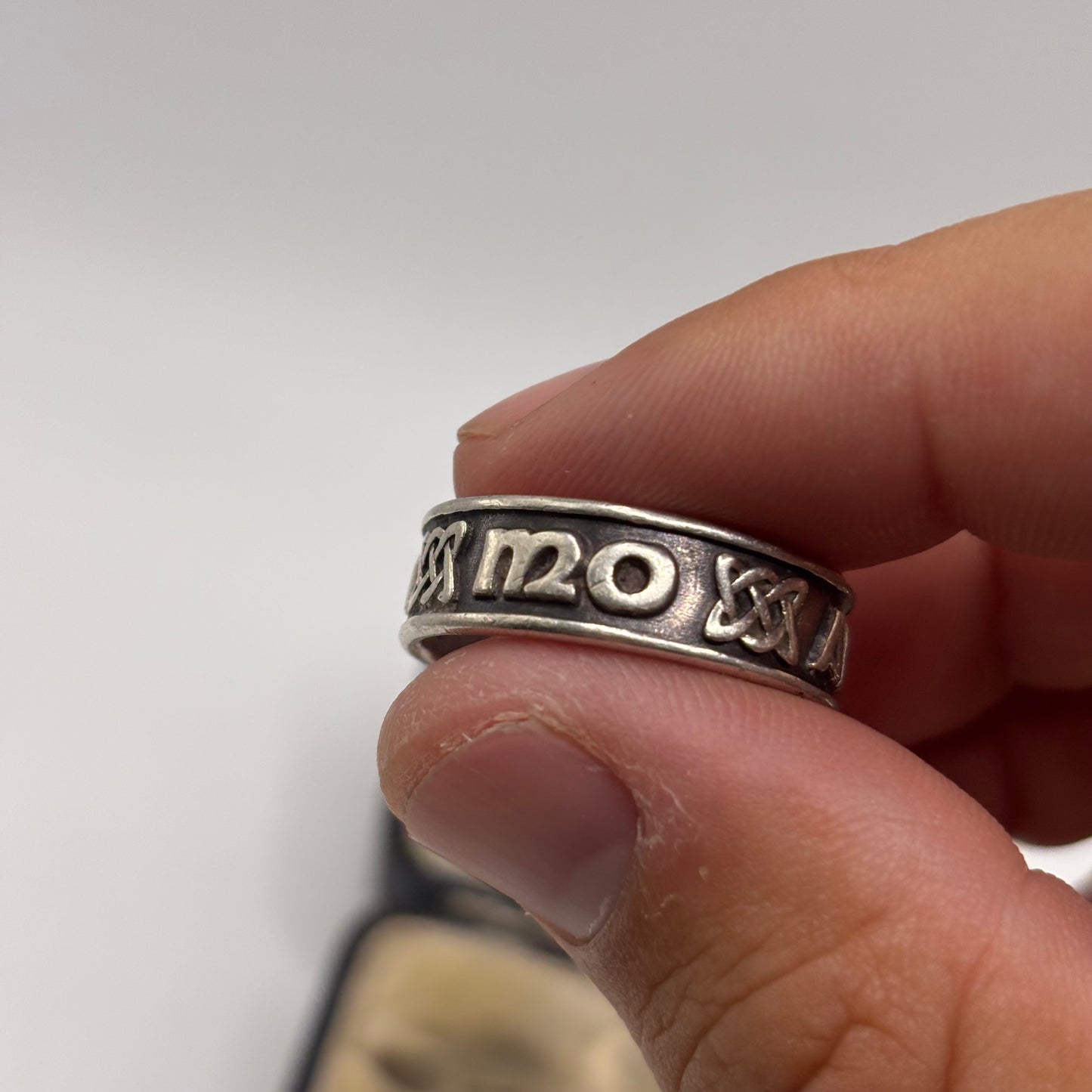 Silver Irish Band Ring (X)