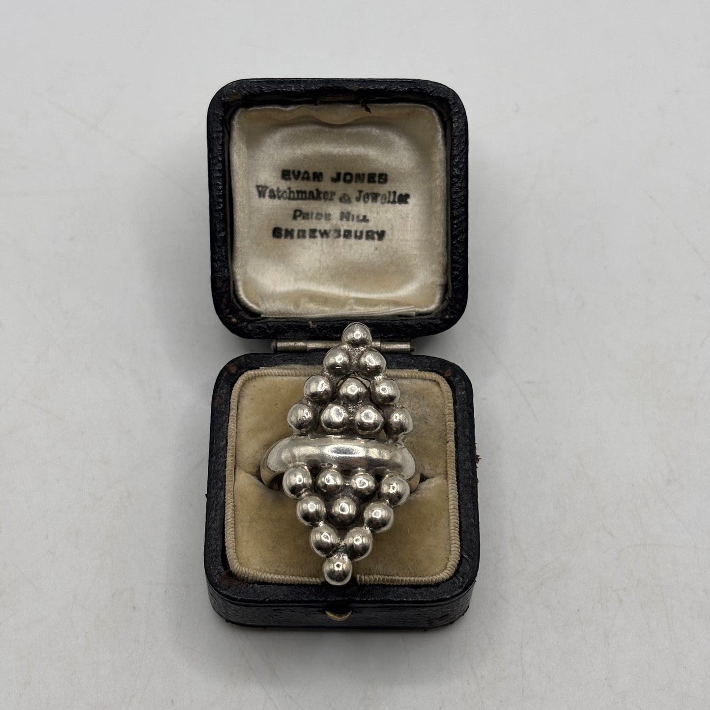 Silver Heavy Abstract Band Ring (R)