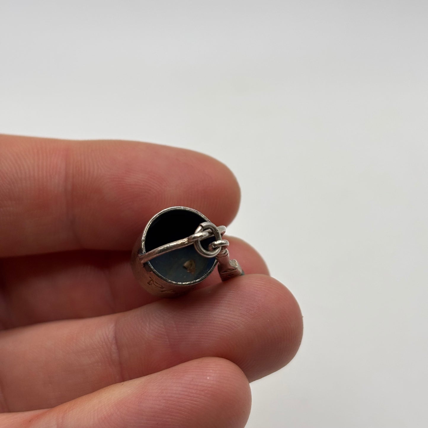 Silver Paint Bucket Charm / Pendant