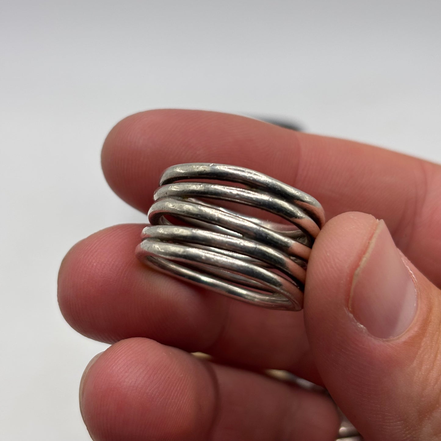 Silver Heavy Band Ring (S)