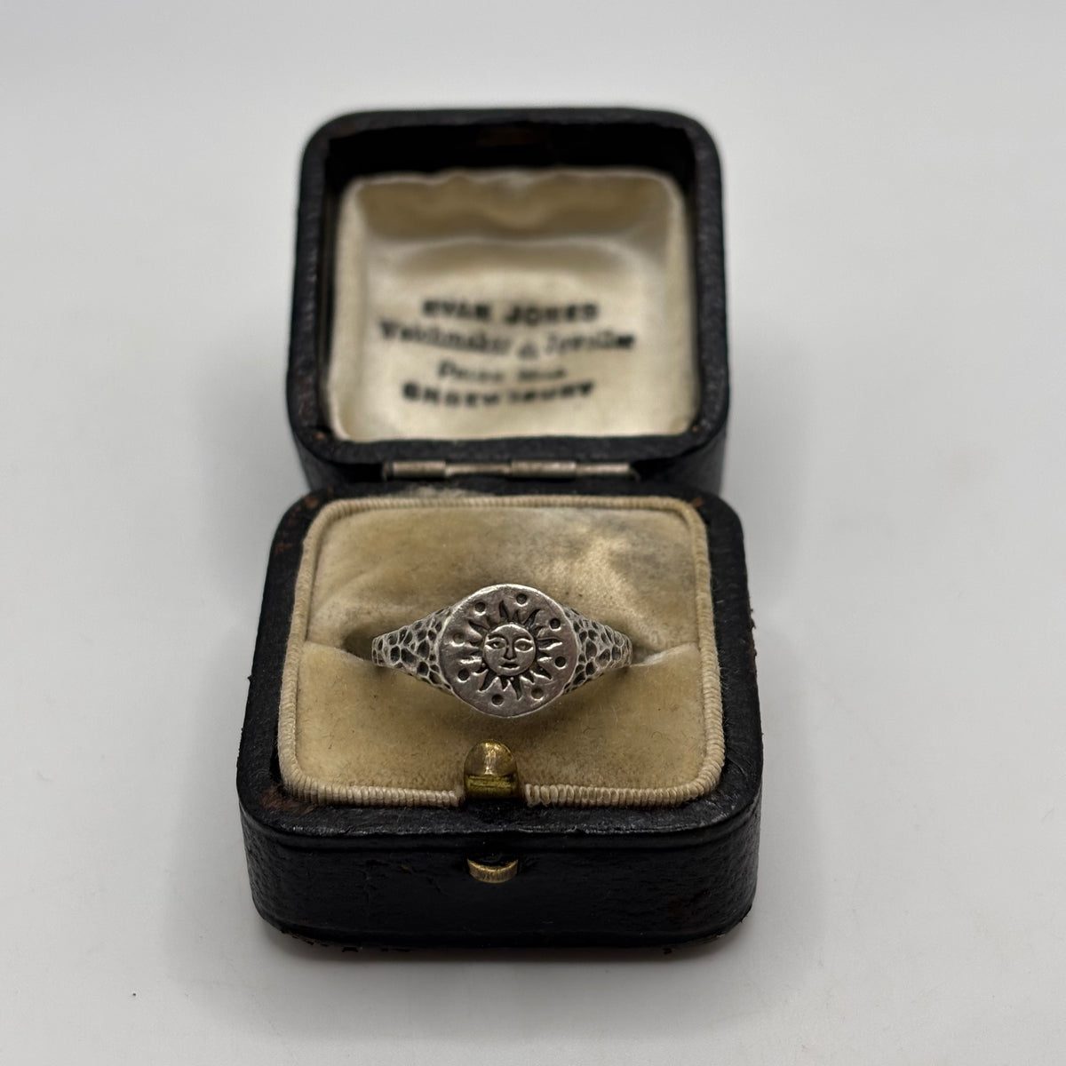 Silver Sun Signet Ring (L)