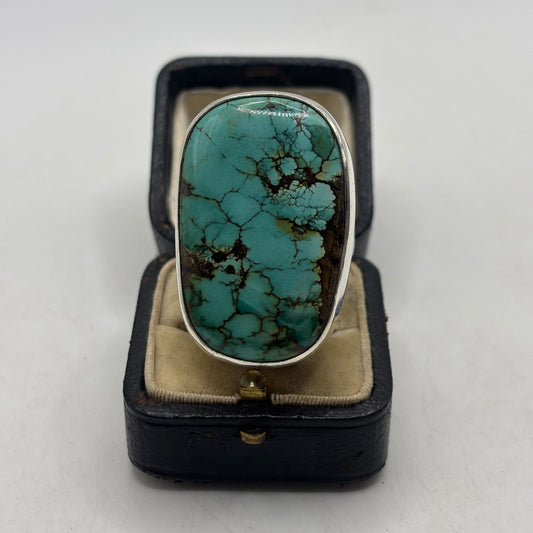 Incredible Turquoise Gypsy Silver Ring (R)