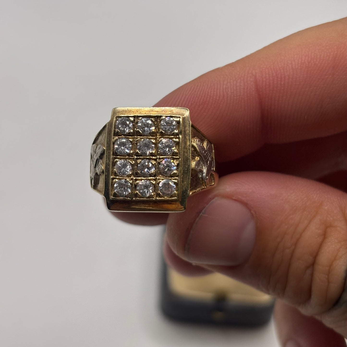 Silver Gold Plated CZ Ring (W)