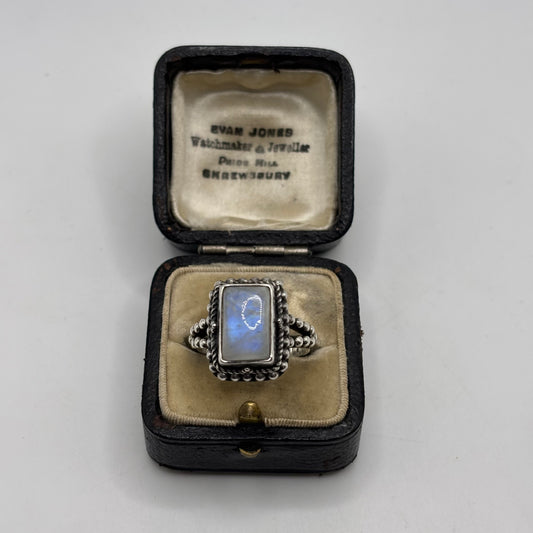 Silver Moonstone Ring (O)