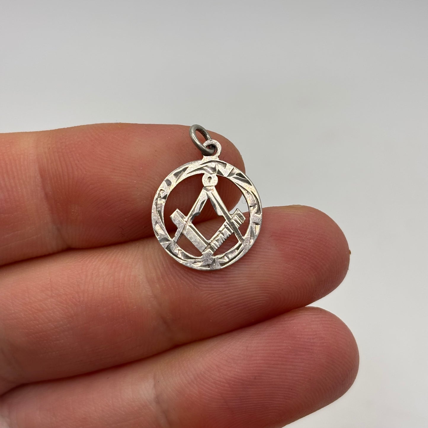 Silver Masonic Pendant