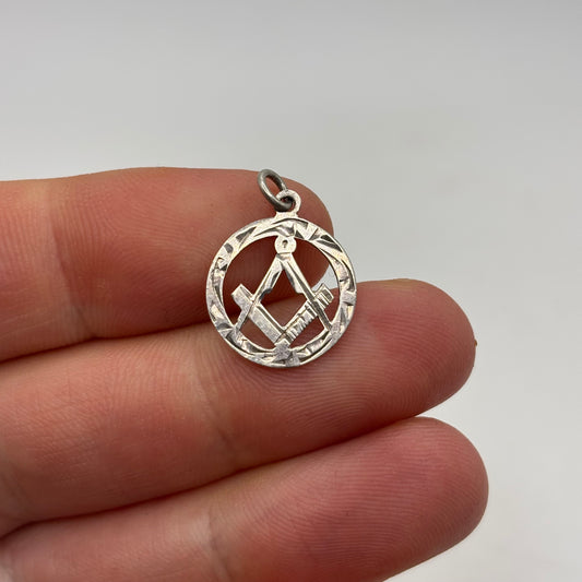 Silver Masonic Pendant