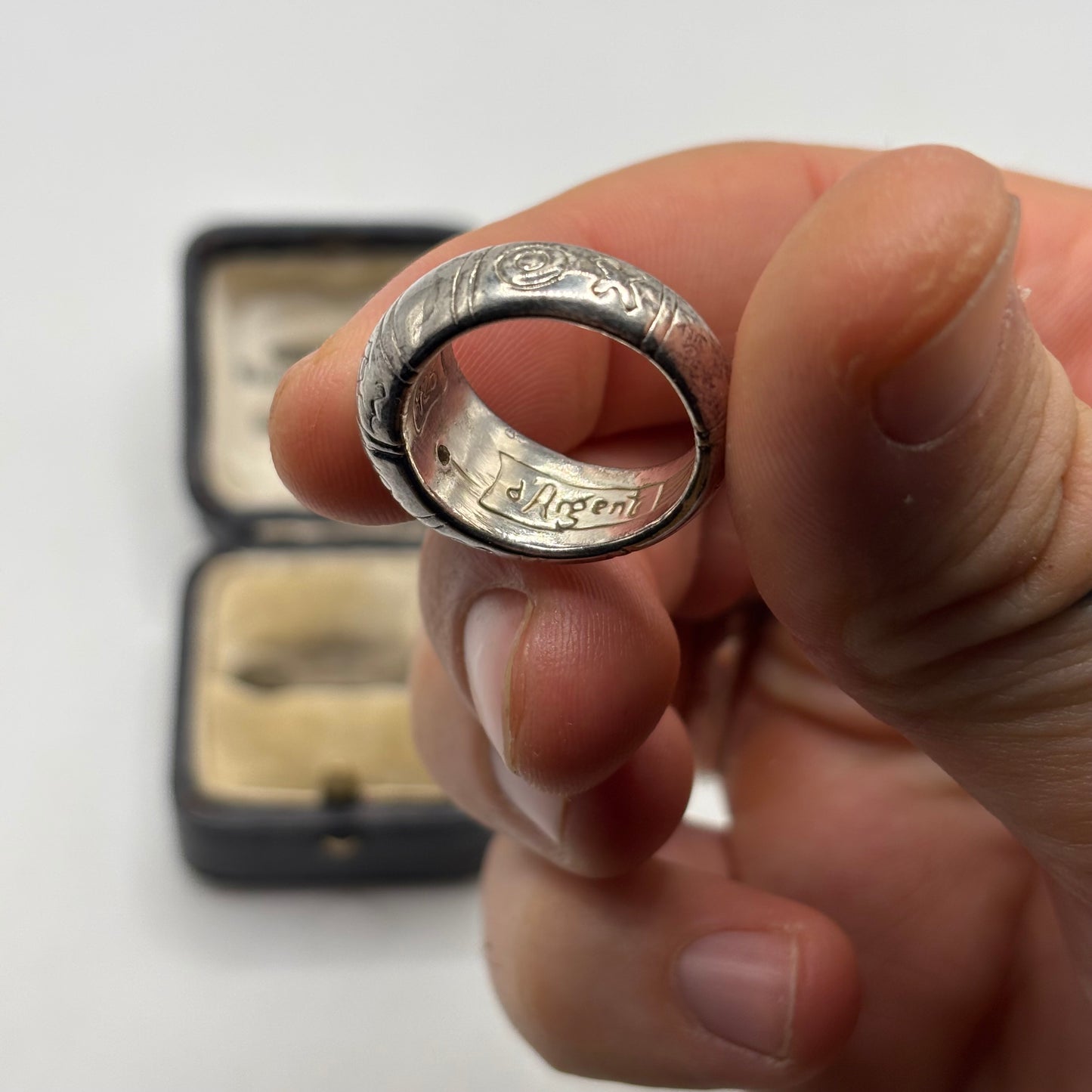 Silver Noughts & Crosses Ring