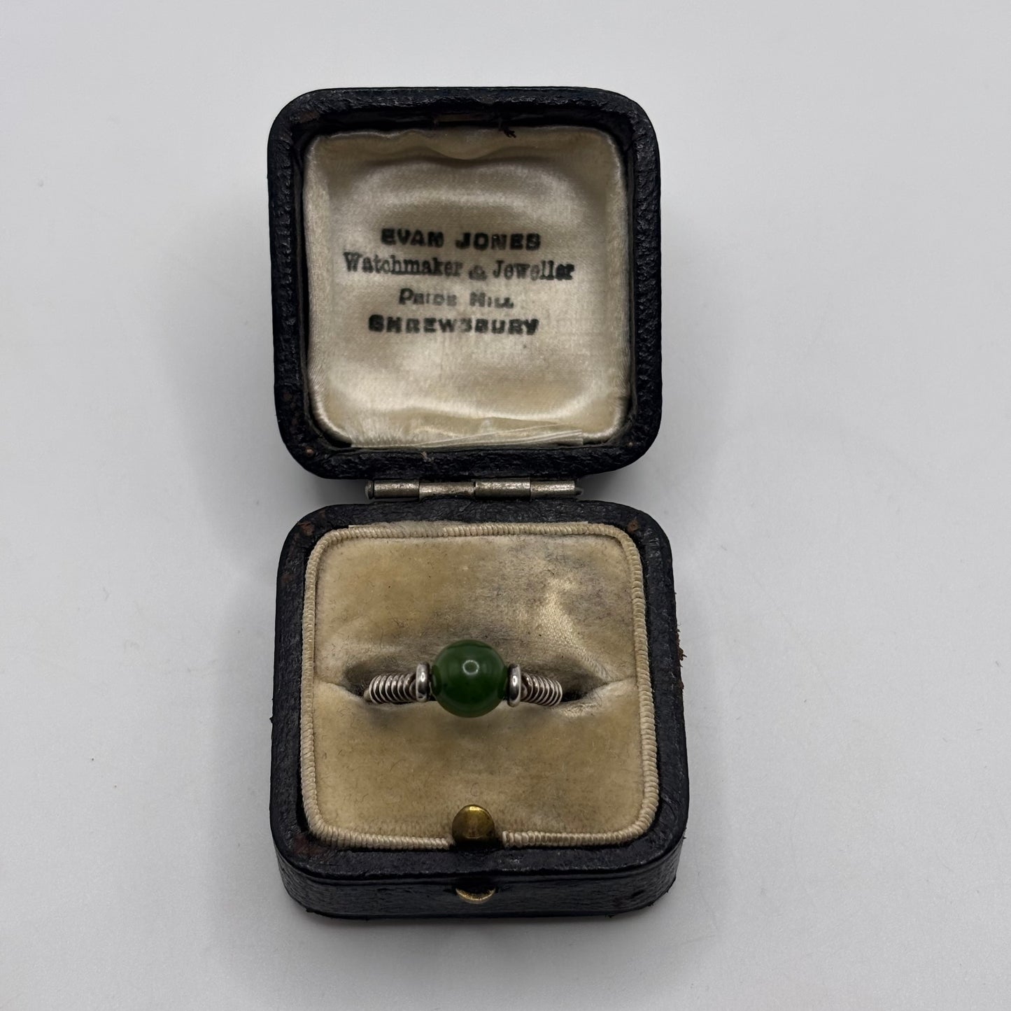 Silver Jade Ring (J)