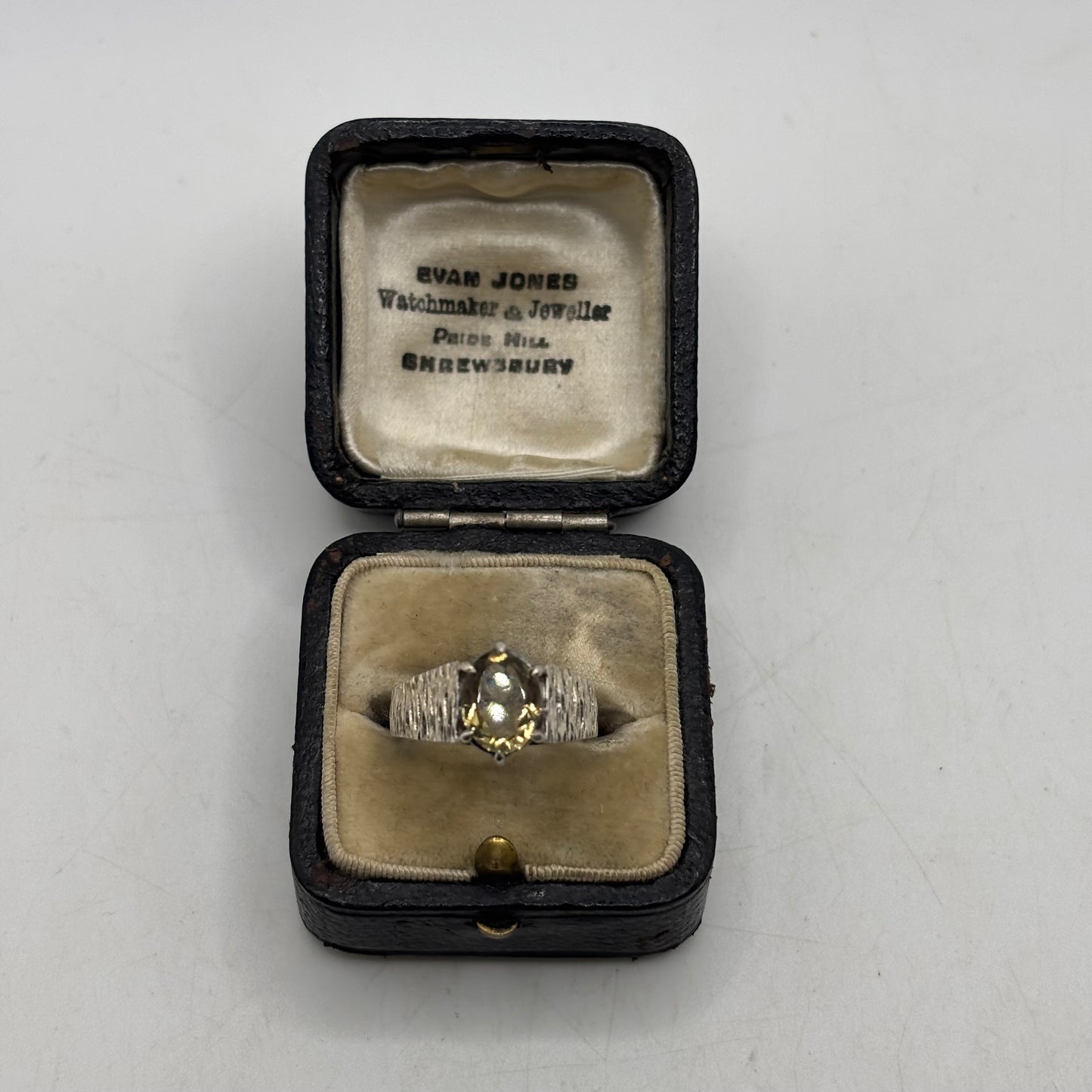 Silver Citrine Vintage Ring (M)