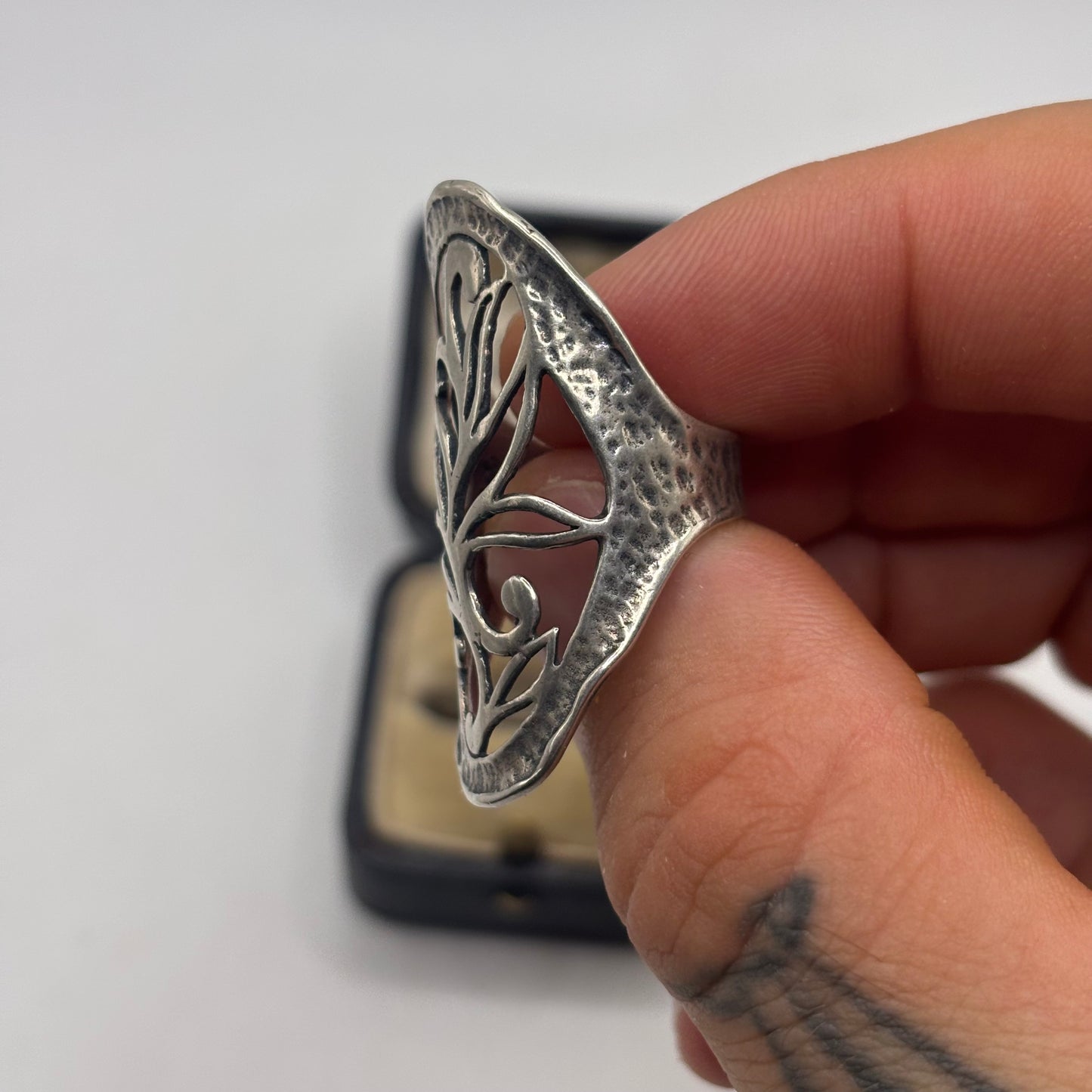 Silver Abstract Ring