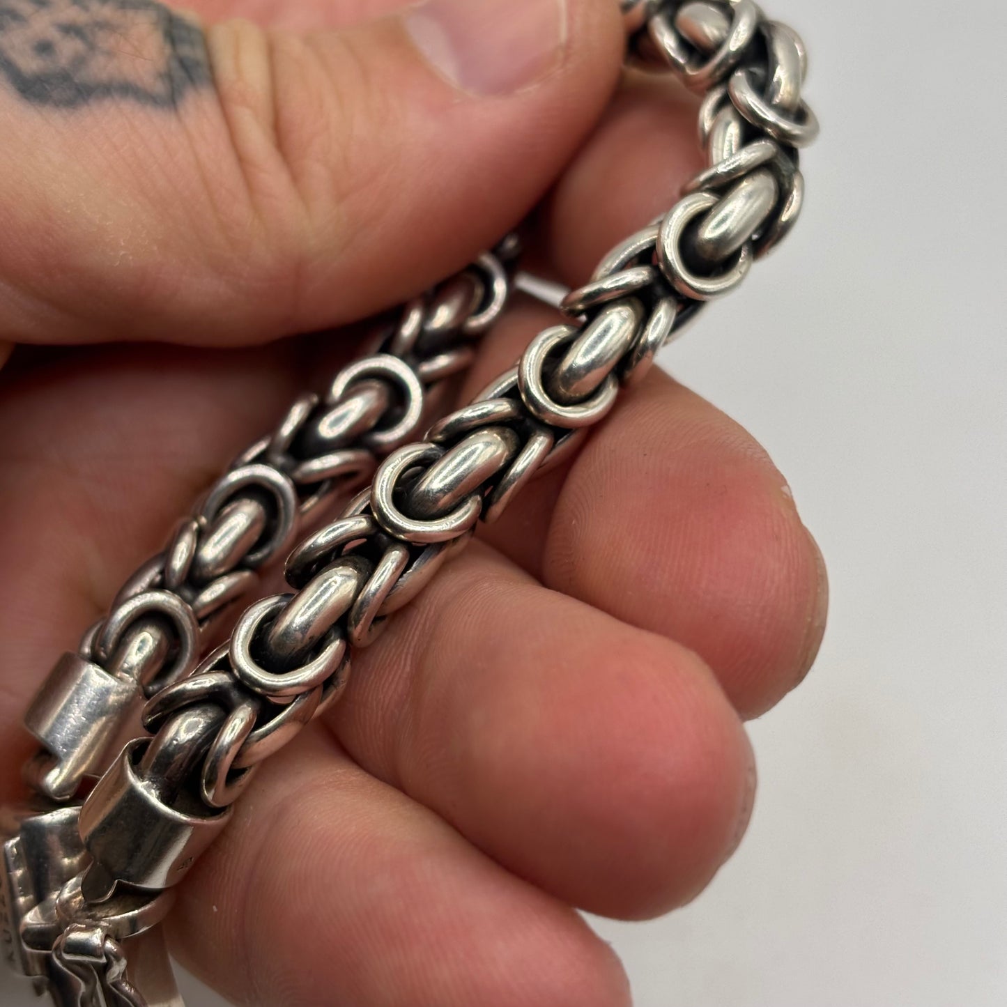 Silver 7.5” Heavy Balinese Bracelet